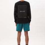 P.A.M CHOOSE FREEWHEELING TRACK SHORTS - BLACK / TEAL