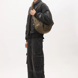 P.A.M PERIGLACIAL FLIGHT JACKET - BLACK WASH