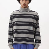 P.A.M LINES IN TIME STRIPE MOCK NECK - MULTI