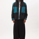 P.A.M AUROVILLE SAILING JACKET - BLACK / TEAL
