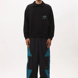 P.A.M BETWEEN CHAOS COLLARED SWEATSHIRT - BLACK