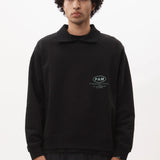P.A.M BETWEEN CHAOS COLLARED SWEATSHIRT - BLACK