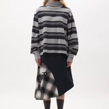P.A.M LINES IN TIME STRIPE MOCK NECK - MULTI
