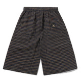 BUTTER LOOSE SEERSUCKER PLAID SHORTS - BROWN