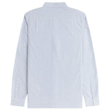 FRED PERRY OXFORD STRIPE BUTTON DOWN SHIRT - BLUE / WHITE