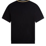 FRED PERRY CREW NECK PIQUE TSHIRT - BLACK
