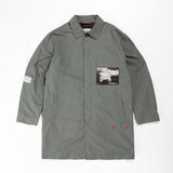 CANDICE CLARKE PATCH MAC COAT - SAGE