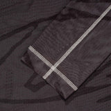 CANDICE UNISEX SCRIBBLE MESH TOP - BLACK / BROWN