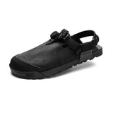 BEDROCK MOUNTAIN CLOG NUBUCK LEATHER  - OBSIDIAN DARK GREY