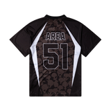NO PROBLEMO AREA 51 FOOTBALL JERSEY - BLACK