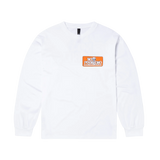 NO PROBLEMO STICKER LS TSHIRT  - WHITE