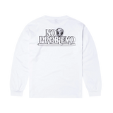 NO PROBLEMO STICKER LS TSHIRT  - WHITE