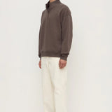 ASSEMBLY LABEL NEWPORT FUNNEL FLEECE - BARK