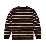 NO PROBLEMO STRIPED LS TSHIRT - BROWN