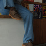 1ST PRODUCT + WILD RHINO PEAKED 3 EYE LUG MOC BOAT - DARK BROWN