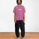 PATTA GILDED ACID WASHED T-SHIRT - BOYSENBERRY