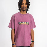 PATTA GILDED ACID WASHED T-SHIRT - BOYSENBERRY