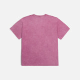 PATTA GILDED ACID WASHED T-SHIRT - BOYSENBERRY