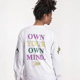 PATTA OWN YOUR OWN MIND LS T-SHIRT - WHITE