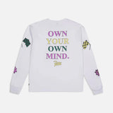 PATTA OWN YOUR OWN MIND LS T-SHIRT - WHITE