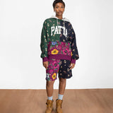 PATTA FLORAL PATCH WORK PULLOVER HOODIE - MULTI