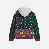 PATTA FLORAL PATCH WORK PULLOVER HOODIE - MULTI