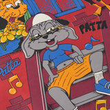 PATTA BLOCK PARTY CREWNECK SWEATER  - LIGHT GREY MELANGE / WHITE