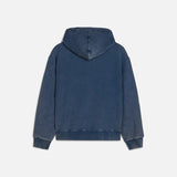 PATTA CLASSIC ACID WASHED HOODED PULLOVER - ESTATE BLUE