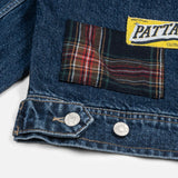 PATTA WHOLE LOTTA LABELS DENIM JACKET - BLUE