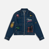 PATTA WHOLE LOTTA LABELS DENIM JACKET - BLUE
