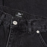 PATTA DOUBLE KNEE DENIM PANTS - BLACK