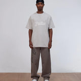 PATTA LOGO TWILL APPLIQUE TSHIRT - FLINT GREY