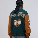 PATTA VARSITY KNITTED CARDIGAN - PINE GROVE