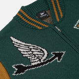 PATTA VARSITY KNITTED CARDIGAN - PINE GROVE