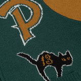 PATTA VARSITY KNITTED CARDIGAN - PINE GROVE