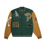 PATTA VARSITY KNITTED CARDIGAN - PINE GROVE