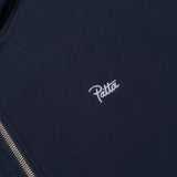PATTA WAFFLE REVERSIBLE ZIP UP HOODED SWEATSHIRT - NAVY IRIS