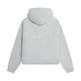 PATTA WAFFLE REVERSIBLE ZIP UP HOODED SWEATSHIRT - GREY HEATHER