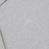 PATTA WAFFLE REVERSIBLE ZIP UP HOODED SWEATSHIRT - GREY HEATHER