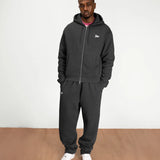 PATTA CLASSIC HEAVYWEIGHT ZIP UP HOODED SWEAT  - FORGED IRON GREY
