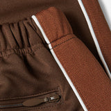 PATTA TRICOT STRAIGHT TRACK PANT - CHESTNUT BROWN