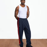 PATTA TRICOT STRAIGHT TRACK PANT - BLACK IRIS NAVY