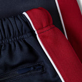 PATTA TRICOT STRAIGHT TRACK PANT - BLACK IRIS NAVY