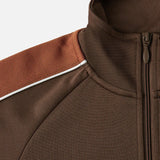 PATTA TRICOT TRACK JACKET - CHESTNUT