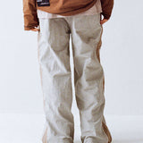 CANDICE NYLON TRACK PANTS - LIGHT GREY