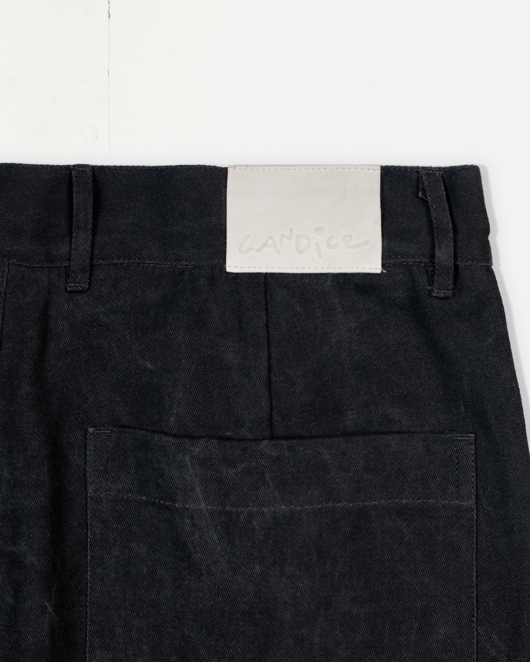 CANDICE DISTANT WASH PLEATED PANTS - BLACK