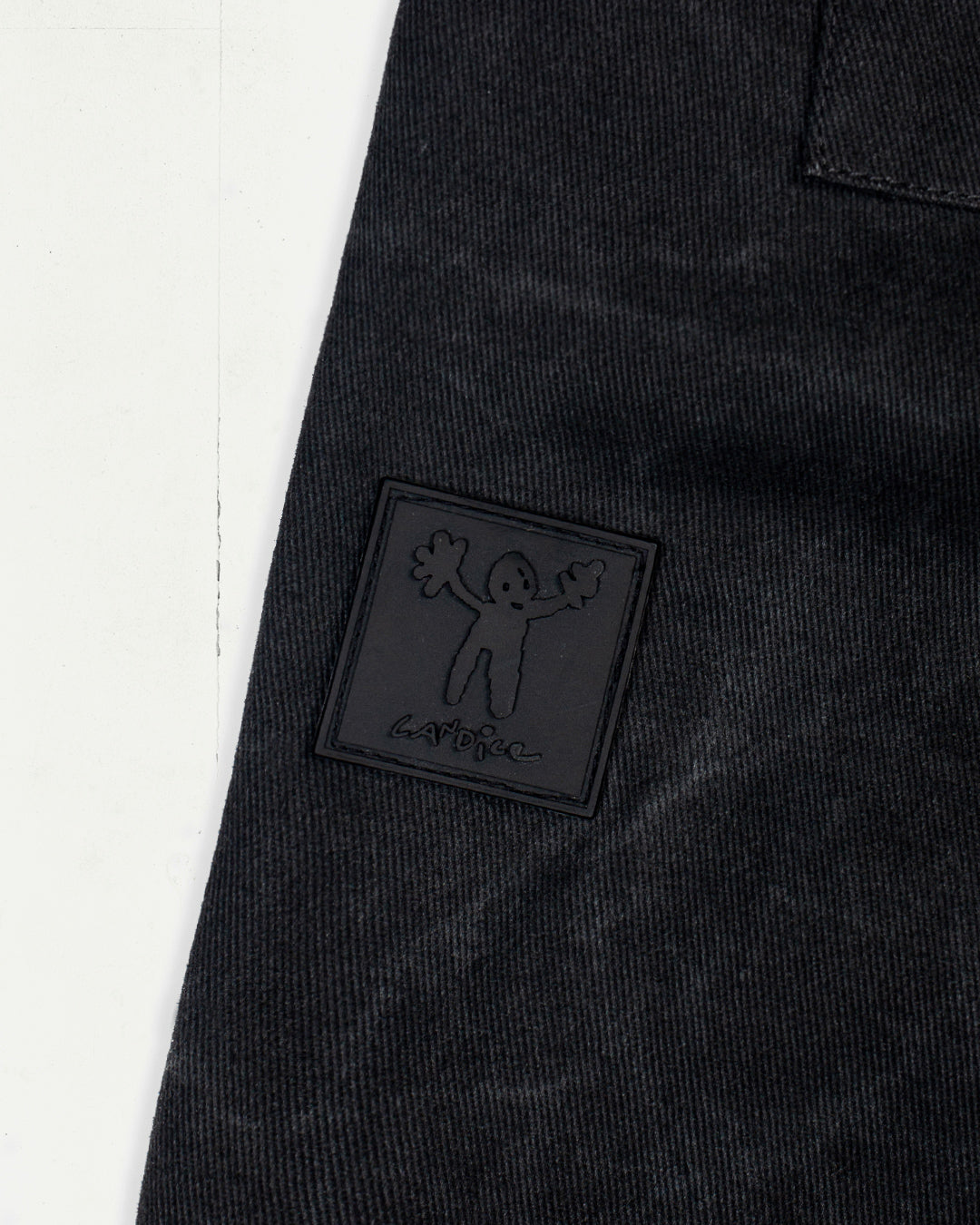 CANDICE DISTANT WASH PLEATED PANTS - BLACK