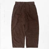 CANDICE WASHED PLEATED PANTS - BROWN