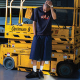 BUZZCUT SEEKER PINSTRIPE DENIM SHORTS - BLUE