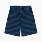 BUZZCUT SEEKER PINSTRIPE DENIM SHORTS - BLUE
